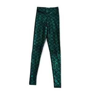 Blackmilk Shimmering Green Scale Leggings